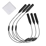 TAGVO Adjustable Eyewear Retainer 3 Pack with Glasses Cleaning Cloth, No Tail Sunglasses Holder Strap, Eyeglasses Retainer