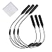 TAGVO Adjustable Eyewear Retainer 3 Pack with Glasses Cleaning Cloth, No Tail Sunglasses Holder Strap, Eyeglasses Retainer