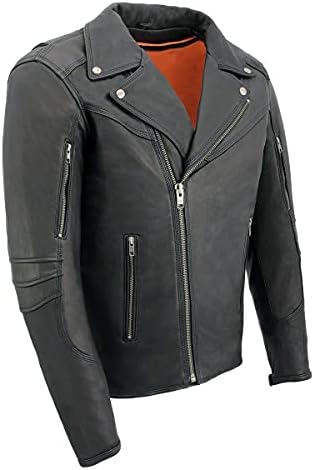 ジャケット・アウター RIDING LEATHER JACKET Amazon.com: Event Biker Leather EL5411-BLK-SM Leather Men's Basic