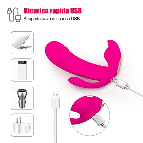 Viibratori-Sessuali-per-Donna-USB-Ricaricabile-Vibratore-Clidoride-Donna-12-Modalita-100-Impermeabile