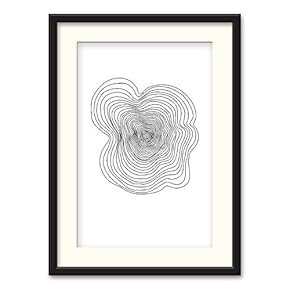 Black Paper Framed Canvas Wall Art for Living Room, Bedroom Abstract Branch and Leaves Canvas Prints for Home Decoration Ready to Hanging - 23x31 inches