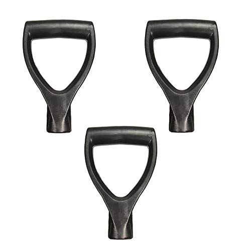Highmoor Plastic Scoop D-Grip Handle Replacement Lawn Farm Garden Snow Removal Spade Fork Shovel Handle Digging Raking Tools Hand Protect Garden Accessories Pack of 3 - Thumbnail 3