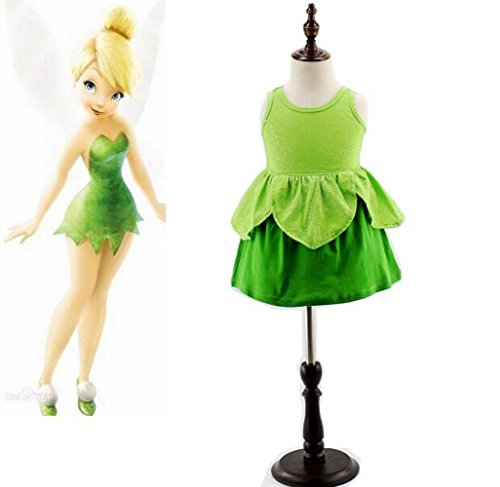 Tinkerbell Classic Girls Costume tinker bell princess dress girls dress