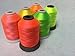 Sinbel Polyester Embroidery Thread 6 Neon Fluorescent Colors 1000Meters/1100Yards Per Spool for Brother Babylock Janome Singer Pfaff Husqvaran Bernina Machines