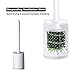 TOP BEAUTY Toilet Brush Cleaner Soft Bristles Toilet Bowl Brush and Holder for Bathroom Deep Cleaning Wall Mountable, White