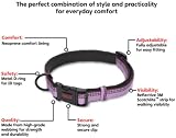 Halti Premium Dog Collar Purple Size Large Nylon Neoprene Reflective view 4