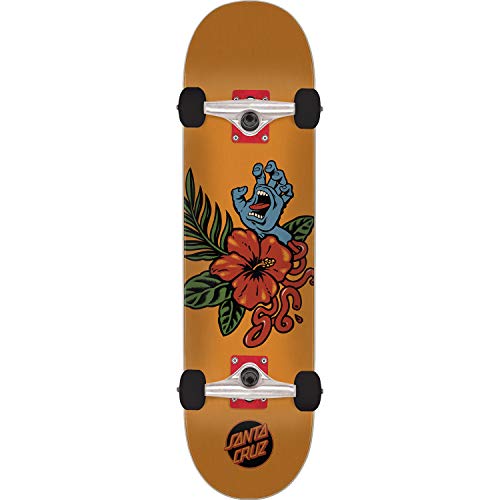 Vacation Hand Orange Mini Complete Skateboard - 7.25" X 29.9