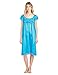 Casual Nights Women's Cap Sleeve Flower Silky Tricot Nightgown