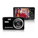 Mini Digital Camera for Photography with 2.8 Inch LCD 8X Digital Zoom, 20MP HD Digital Camera Rechargeable Point and Shoot Camera, Indoor Outdoor for Kids/Seniors/Learner(Black)