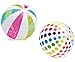Intex Piece Jumbo Inflatable Translucent Dots / Stripes Giant Beach Balls, 2 Piece, 42-Inch
