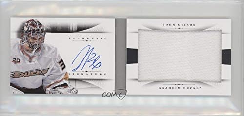 John Gibson #47/99 (Hockey Card) 2013-14 Panini National Treasures - Rookie Booklet Jumbo Jersey Autograph #RB-JGI