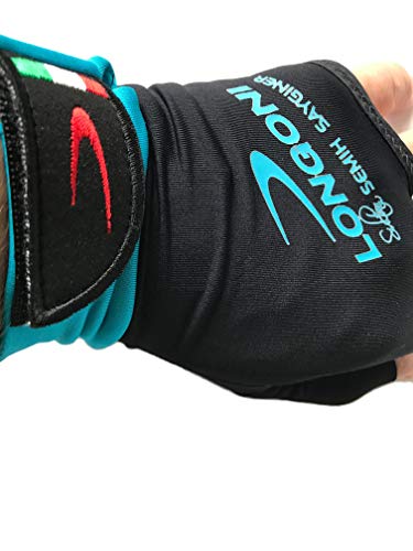 Longoni Sultan 2.0 Billiard Pool Cue Glove - for Left Hand - Black (Large)