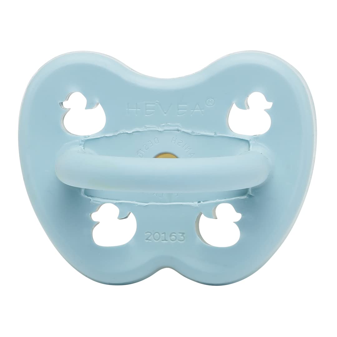 Natural Rubber Dummy Pacifier Orthodontic Newborn 0+ Months Single-Pack (Baby Blue) — image 1