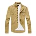 Hee Grand Men's Slim FitCombat Long Sleeve Shirts Lightweight