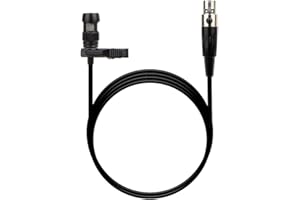 YXG Lavalier Lapel Microphone, Heart Shaped Directional Condenser Microphone, Compatible with Bodypack Wireless Shure Transmi