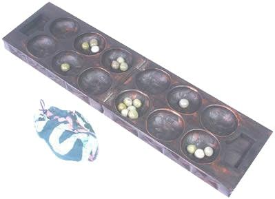 Elysium Enterprises Mancala,carved,African made.Seed pieces