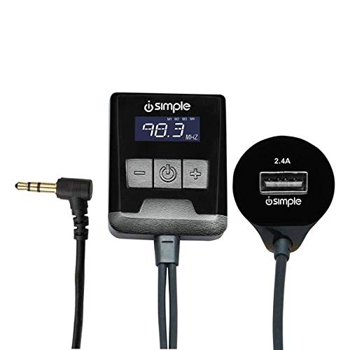 iSimpleISFM31 Universal 3.5mm FM Transmitter for MP3 Players and CD Players