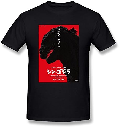 PONTAON Men's Godzilla 2016 Logo T-Shirt XL Black