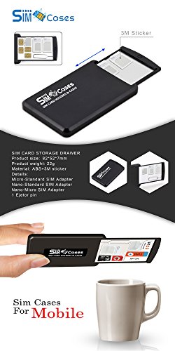 image for SIMCases Drawer Design Case Holder For SIM Cards & Memory Cards, Stora