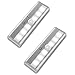 Mini Motion Sensor Lights, OxyLED 6 LED Night Light Bar for Closet Cabinet Wardrobe Ambry Cupboard Drawer Stairs Step, Stick-on Safe Lights Bed Light, 2 Pack, Battery Operated (White)
