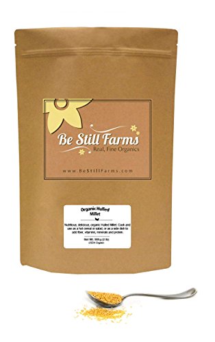 Be Still Farms Organic Hulled Millet (5lb) Millet Bulk - Organic Whole Millet ideal for Millet Cereal - Millet Porridge or little Millet Rice - USDA Certified Organic - Non-GMO - Vegan - Vegetarian