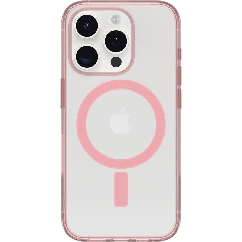 Otterbox Funda Serie Clear Case con MagSafe para iPhone 15 Pro, a Prueba de Golpes y caídas, Ultra Fina, Funda Protectora, Testada 3X con los estándares Militares anticaídas, Anemone