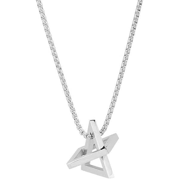 週末SALE!SISANDI triangle vicima Triangle Necklace for Men and Women Geometric Pendant