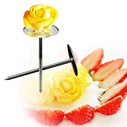 Xindinyi 38-in-1 Baking Supplies Cake Decorating Kits Tips with Storage Case, 32 Stainless Steel Icing Piping Tips with 2 Flower Nails, 2 Silicone Piping Bags and 2 Reusable Couplers