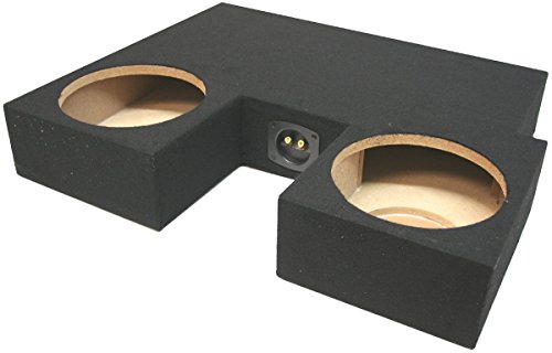 American Sound Connection ASC Dual 10" Subwoofer Custom Fit Sub Box Unloaded Speaker Enclosure Intended for Toyota Tundra Double Cab Truck 2007-2013