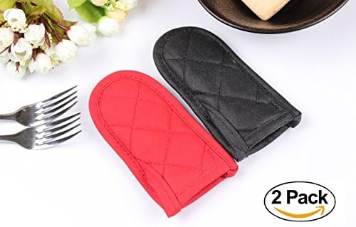 Cotton Terry Pan Handle Sleeve Pot Holder Sets Non-Slip,Heat Resistant and Machine Washable Handle Cover for Kitchen Cooking and Baking --2 Pack