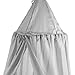 Bed Canopy, Dyna-Living Dome Tent Room Decorate W/Assembly Tools for Boys Girls Reading Playing Indoor Game House, Height-90 inch (Grey)