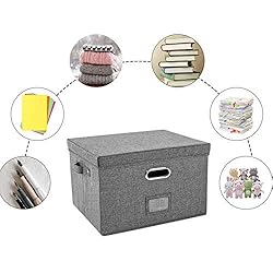 JSungo File Box with 5 Hanging Filing