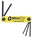 Bondhus 12585 GorillaGrip Set of 5 Hex Fold-up Keys, sizes 3/16-3/8-Inch