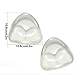 Women V-Shaped Silicone Bra Insert Chest Enhancer Pads for A-C Cups, Clear Medium