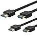 OneConvey 4K HDMI Cable 3.3FT 2Pack -Ultra High Speed HDMI Cable Optimal Viewing for Apple TV and Apple TV 4K PS4 4K Dolby Vision HDR10 Dolby Atmos