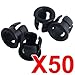 5mm Black Plastic LED Holders x50