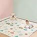 Folding Play Mat | BPA Free Non-Toxic Foam Baby Care Baby Playmat (6.6FT x 5FT) 0.4IN Thick Extra Large Reversible Crawling Mat Portable Toddlers Kids Waterproof Non-Slip Outdoor (Love of Elephant)