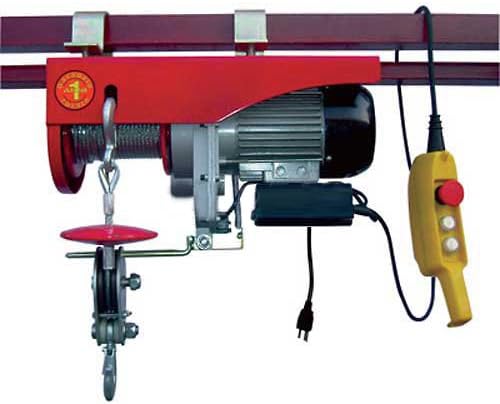 Powered Wire Rope Winch 2000 Lb. Capacity for Shop CraneTM Overhead Cranes