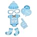 It's A Boy Baby Shower Party Photo Booth Props Kits on Sticks Set of 25pcs