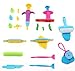 Ludos Play Dough Tools Set- 37 Pieces PlayDough Accessories of Cutters, Rolling Pins, Rollers, Food, Dinosuar Toy Molds for Toddlers and Kids. Mini Playdough Party Pack