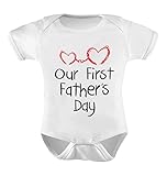 Our First Father's Day Gift - Daddy and Me Cute Bodysuit Baby Onesie