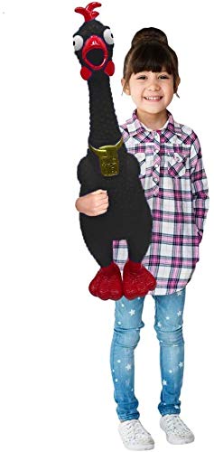 Animolds Hug Me Giant Rubber Chicken- Huge Screaming Rubber Chicken Toy for Kids Novelty Extra Large