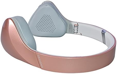 Mihoon Over Ear Bluetooth Headphones, Rechargeable Foldable Retractable Hi-fi Stereo Wireless Headsets with Soft Memory-Protein Earmuffs&amp;Built-in Mic and Wired Mode for PC Cell Phones TV (Rose Gold)