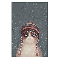 millet16zjh Kawaii Cartoon Animal Cat Art Canvas Poster Kids Room Minimalist Painting Decor 5# 2130cm