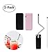 Collapsible Straws,Cuteadoy Stainless Steel Reusable Drinking Folding Straws with Cleaning Brush Perfect for Travel, Home, Office Or Gift (2PCS)
