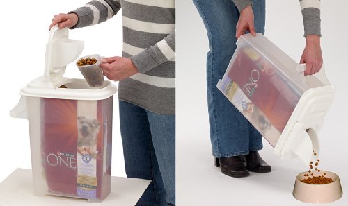 Buddeez-Large-Up-to-12lb-Fresh-Dry-Dog-Cat-Food-Plastic-Storage-Container-with-Flip-Lid-and-Pour-Spout-for-Pet-Food-and-Bird-Seed-BPA-Free