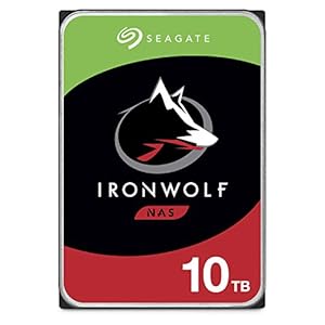 Seagate IronWolf, 10 TB, Interne Harde Schijf, NAS, 3,5″, SATA 6 GB/s, 7200 RPM, 256 MB cache, voor NAS RAID, 3 jaar Rescue Services, FFP (ST10000VNZ008)