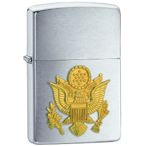 Zippo Brushed Chrome Army Lighter