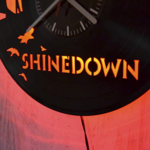 image for Art Finder Shinedown Rock Band Led Light Vinyl Record Wall Clock - Get