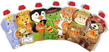 SQUIZ - Collection CARNAVAL - Lot de 7 Gourdes Rec...